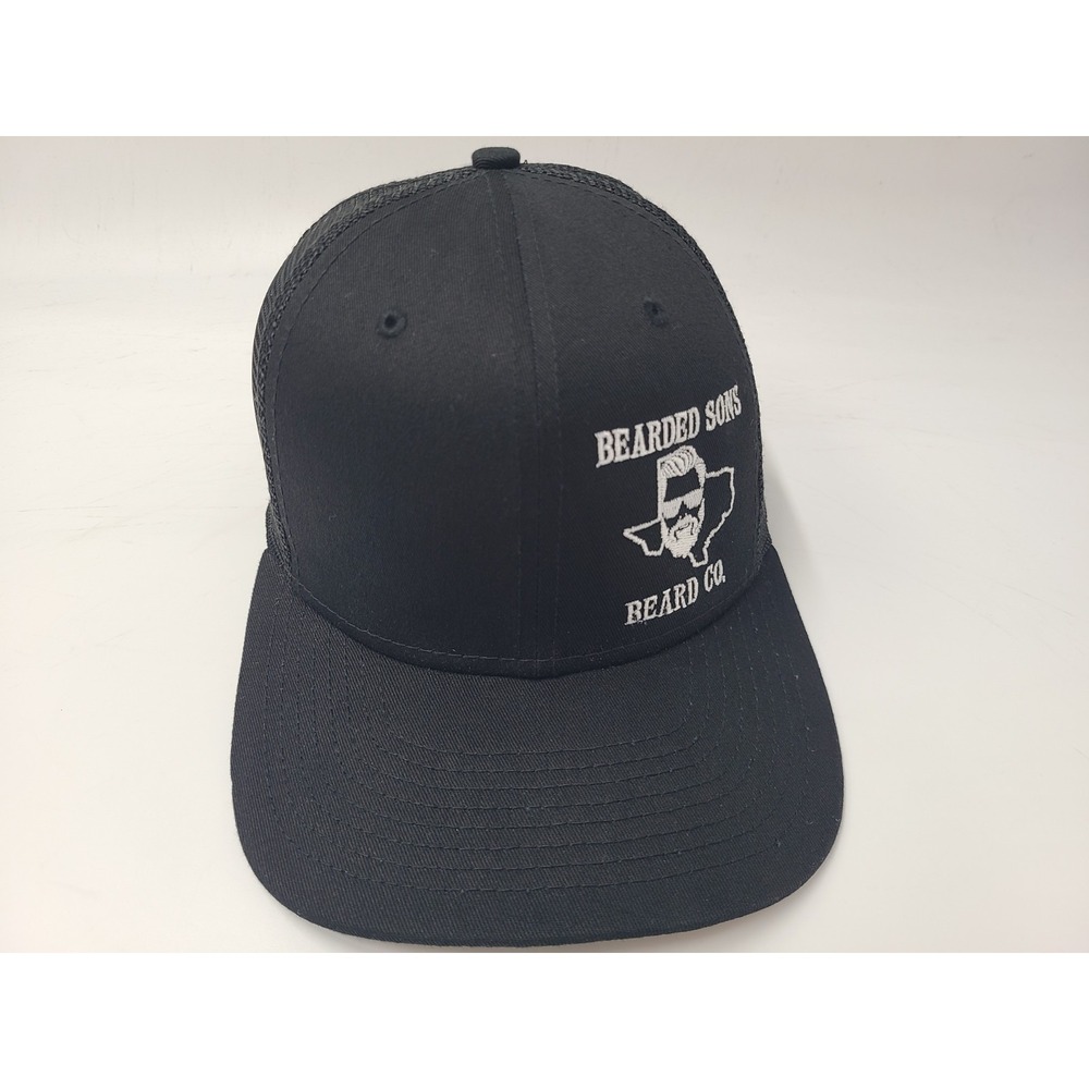 Bearded Sons Beard Co Company New Era 9Fifty Mesh Trucker Snapback Hat Cap Black